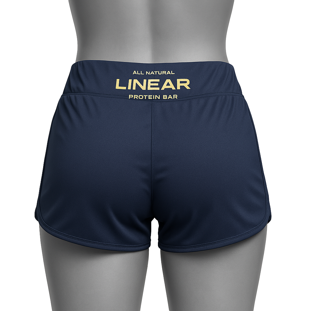 Linear Ladies Cycle Shorts- Navy