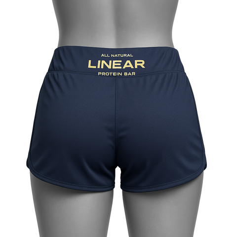Linear Ladies Cycle Shorts- Navy