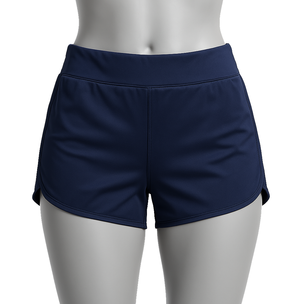 Linear Ladies Cycle Shorts- Navy