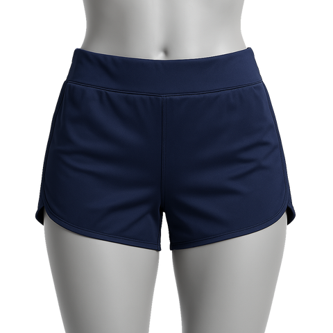 Linear Ladies Cycle Shorts- Navy