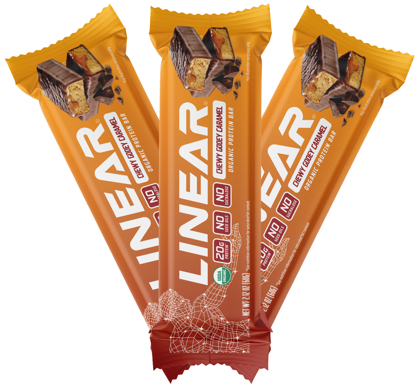 Linear Chewy Gooey Caramel 3pk