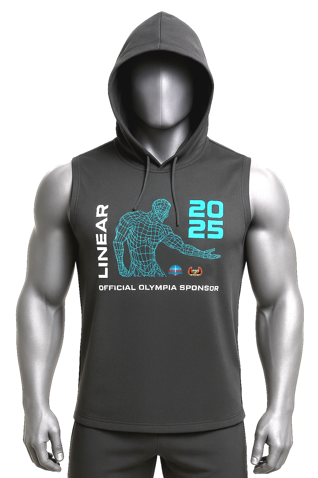 Limited Edition Branded 2025 Olympia Hoodie worn by Olympia Athletes