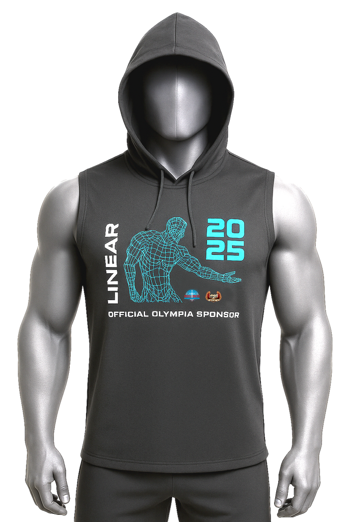 Limited Edition Branded 2025 Olympia Hoodie worn by Olympia Athletes