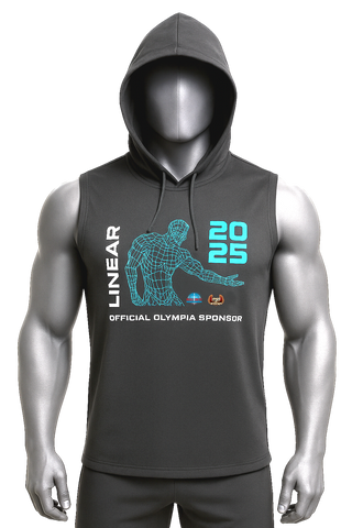 Limited Edition Branded 2025 Olympia Hoodie worn by Olympia Athletes