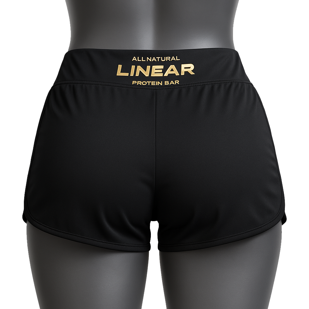 Linear Ladies Cycle Shorts - Black