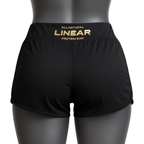 Linear Ladies Cycle Shorts - Black